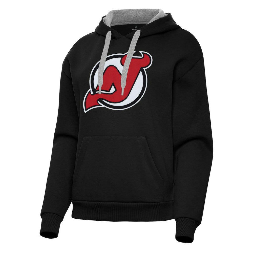 New Jersey Devils Antigua Women's Victory Pullover Hoodie Black