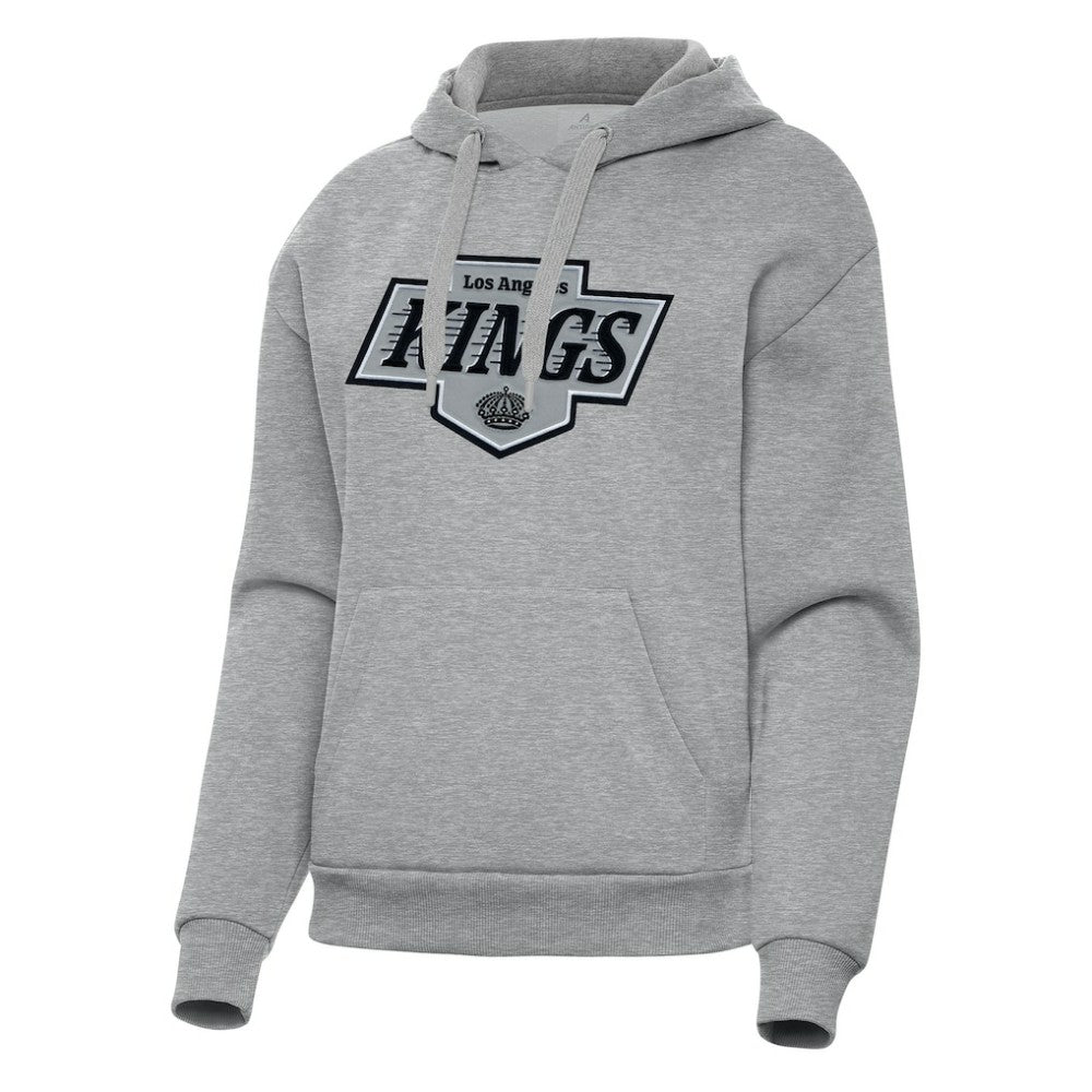 Los Angeles Kings Antigua Women's Victory Pullover Hoodie Heather Gray