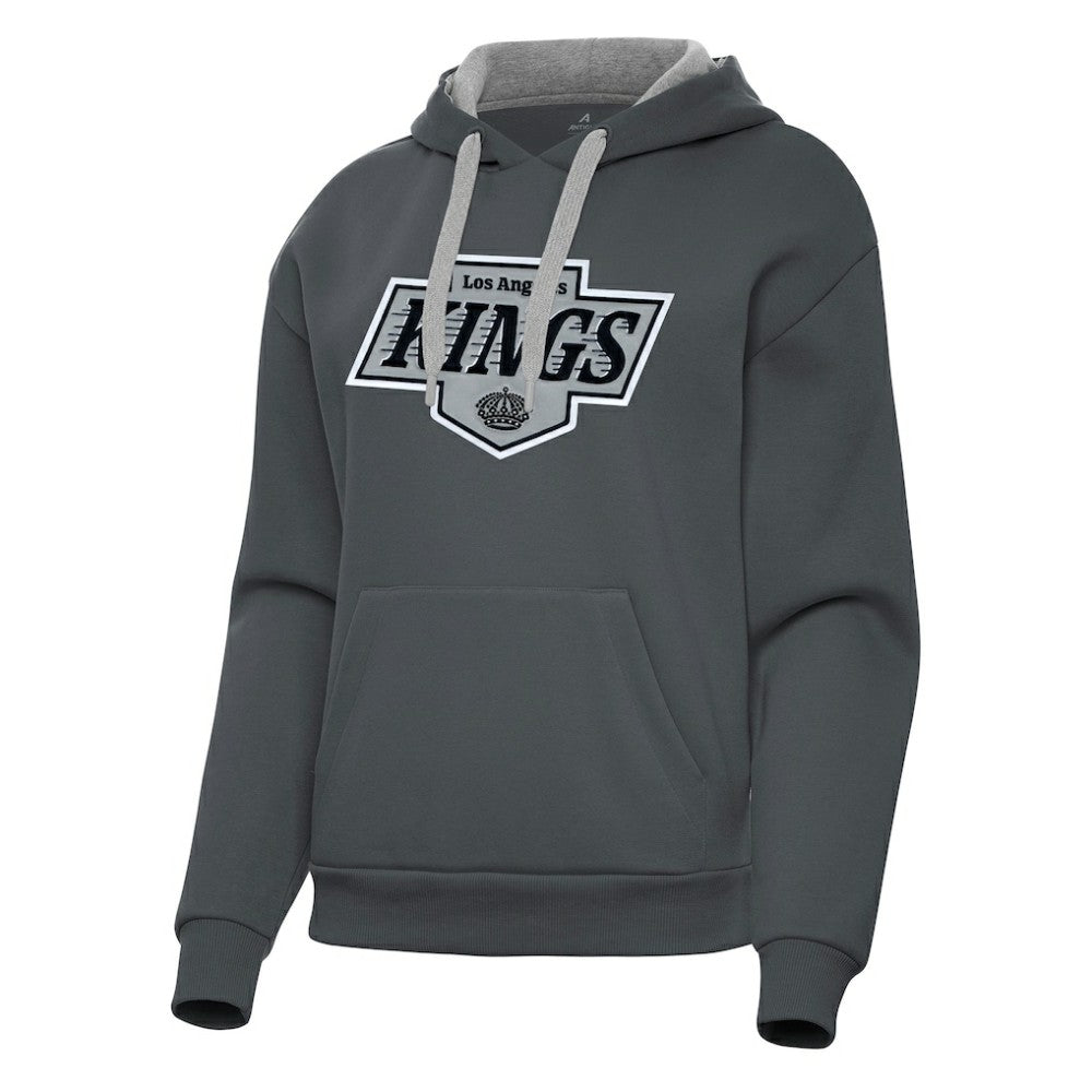 Los Angeles Kings Antigua Women's Victory Pullover Hoodie Charcoal