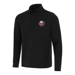 New York Islanders Antigua Insider Quarter-Zip Top Black