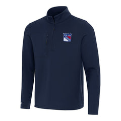 New York Rangers Antigua Insider Quarter-Zip Top Navy