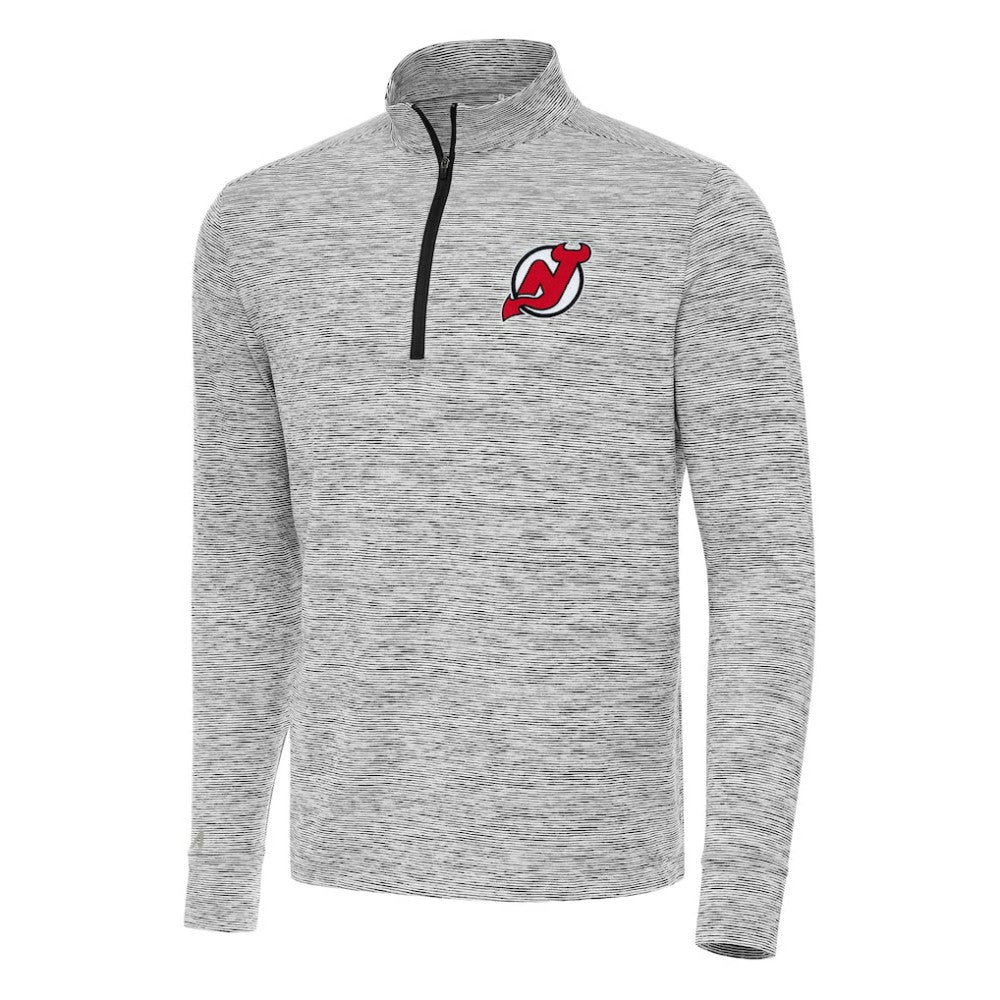 New Jersey Devils Antigua Cause Quarter-Zip Top Black