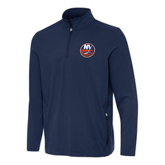 New York Islanders Antigua Perilous Quarter-Zip Sweatshirt Navy