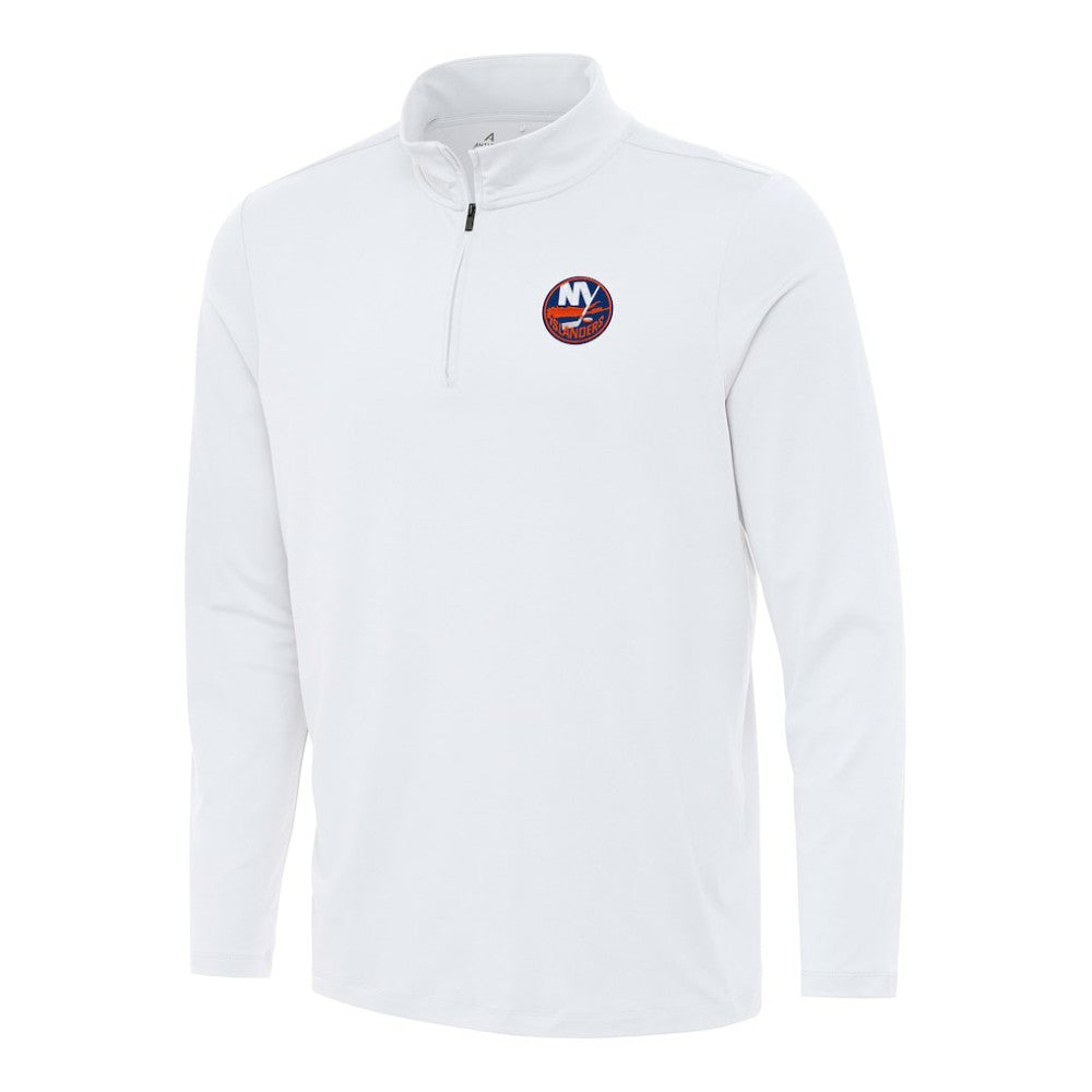 New York Islanders Antigua Reprocess Quarter-Zip Top White