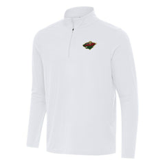 Minnesota Wild Antigua Intent Quarter-Zip Top White