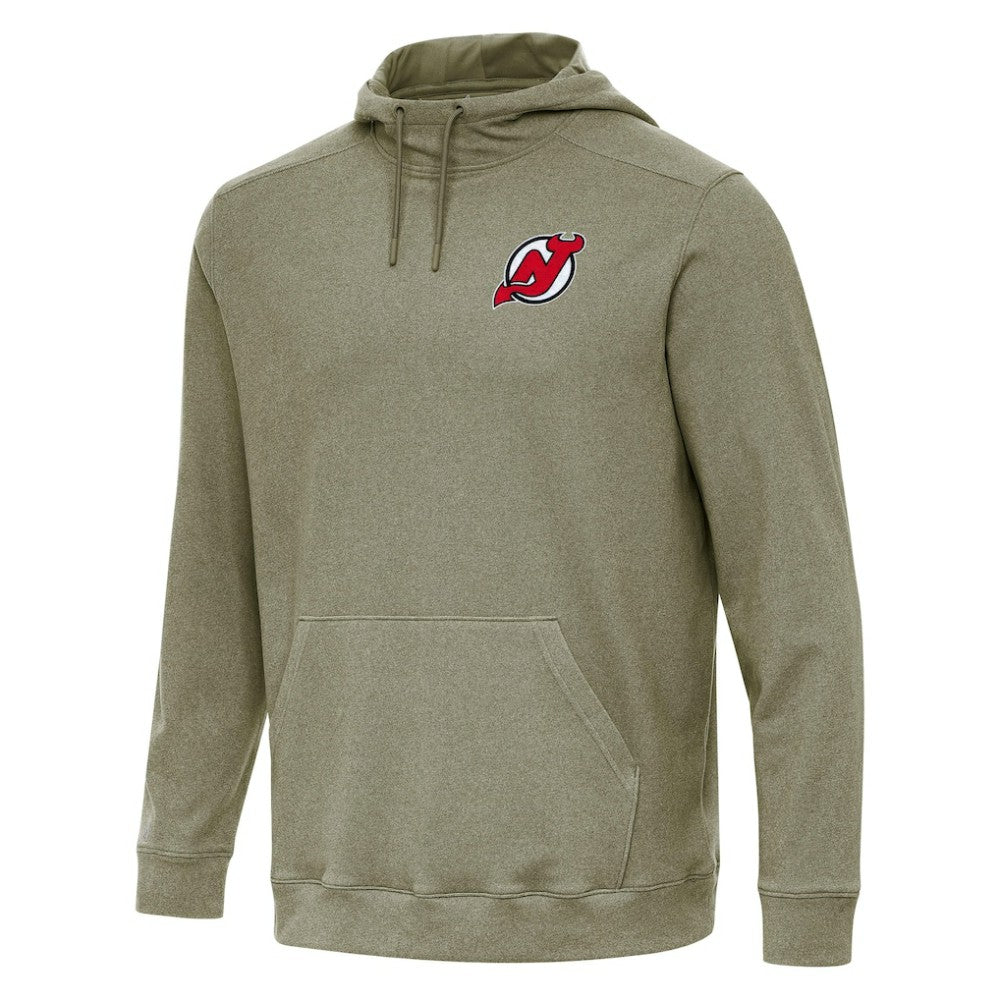 New Jersey Devils Antigua Cloud Pullover Hoodie Olive
