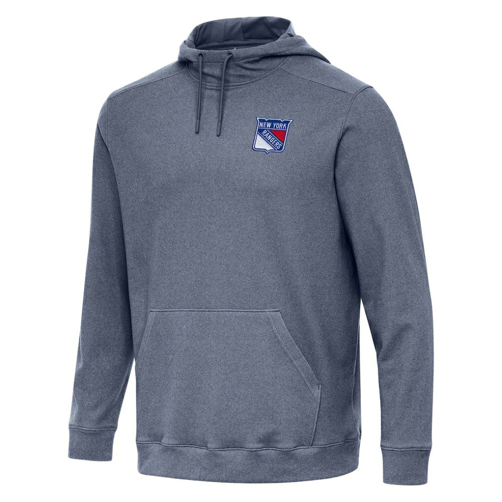 New York Rangers Antigua Cloud Pullover Hoodie Heather Navy