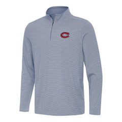 Montreal Canadiens Antigua Twine Quarter-Zip Top Navy