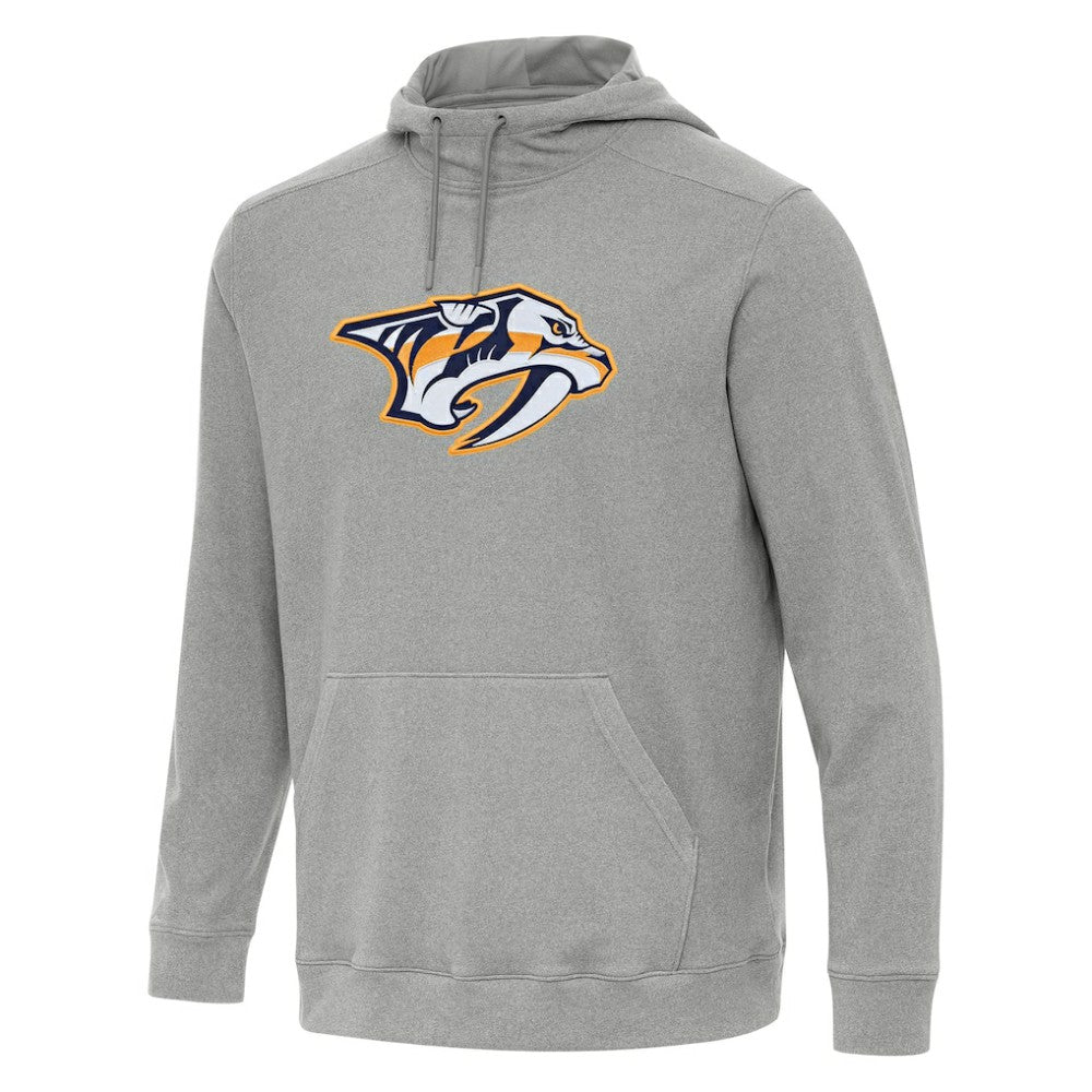 Nashville Predators Antigua Cloud Pullover Hoodie Heather Gray