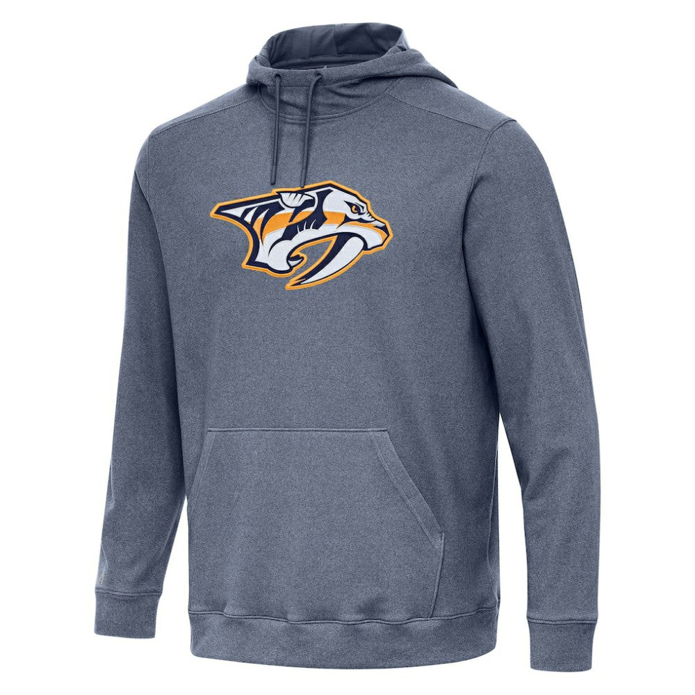 Nashville Predators Antigua Cloud Pullover Hoodie Heather Navy