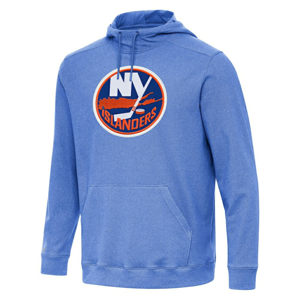 New York Islanders Antigua Cloud Pullover Hoodie Heather Royal