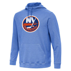 New York Islanders Antigua Cloud Pullover Hoodie Heather Royal
