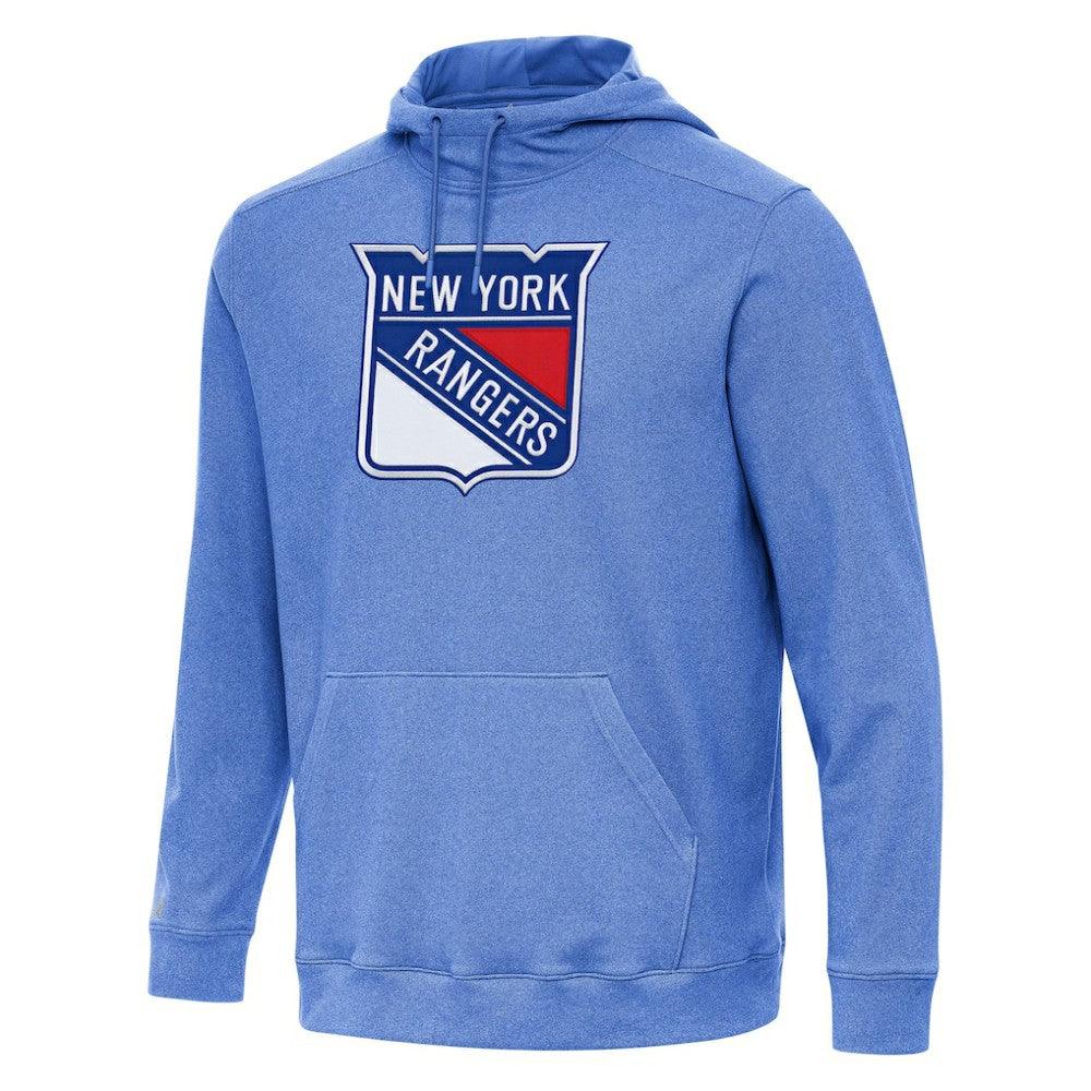 New York Rangers Antigua Cloud Pullover Hoodie Heather Royal