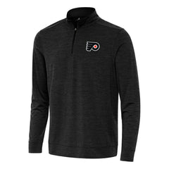 Philadelphia Flyers Antigua Bright Quarter-Zip Top Heather Black