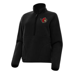 Ottawa Senators Antigua Women's Figure Half-Zip Pullover Sweatshirt Black