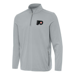 Philadelphia Flyers Antigua Perilous Quarter-Zip Sweatshirt Gray