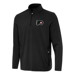 Philadelphia Flyers Antigua Perilous Quarter-Zip Sweatshirt Black