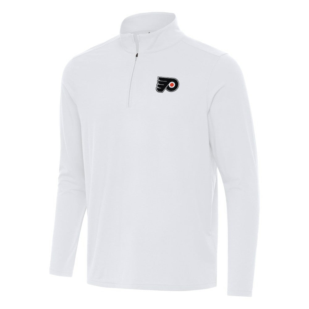 Philadelphia Flyers Antigua Intent Quarter-Zip Top White