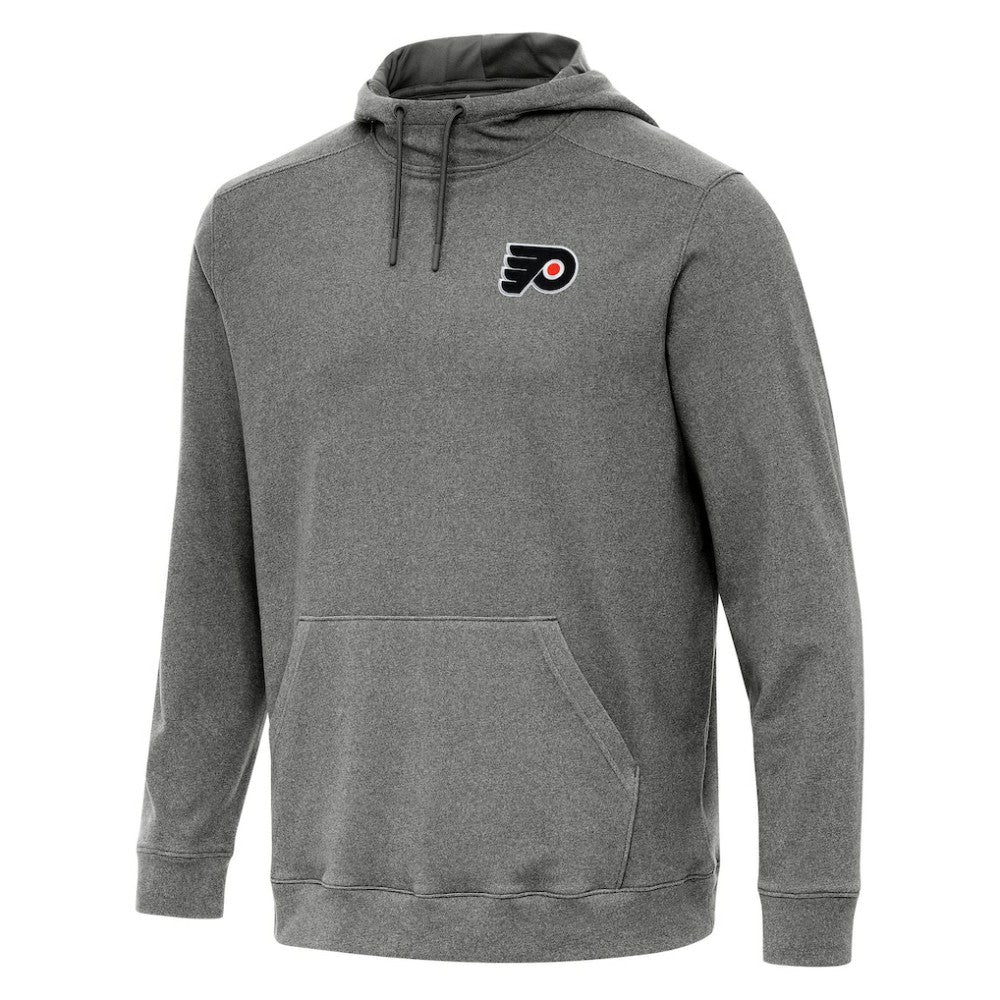 Philadelphia Flyers Antigua Cloud Pullover Hoodie Heather Black