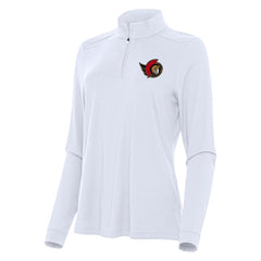 Ottawa Senators Antigua Women's Intent Quarter-Zip Top White