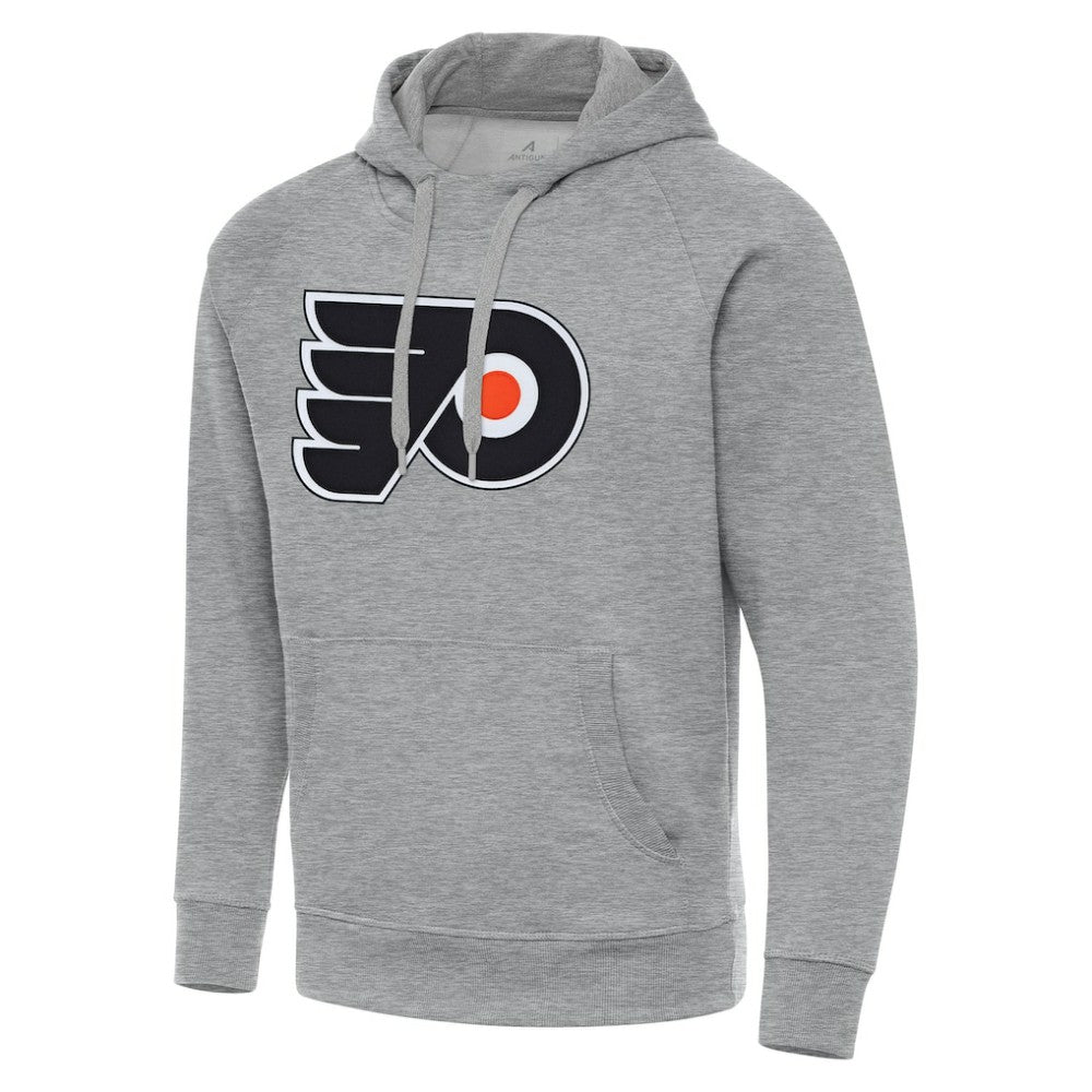 Philadelphia Flyers Antigua Big & Tall Victory Pullover Hoodie Heather Gray