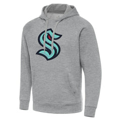 Seattle Kraken Antigua Big & Tall Victory Pullover Hoodie Heather Gray