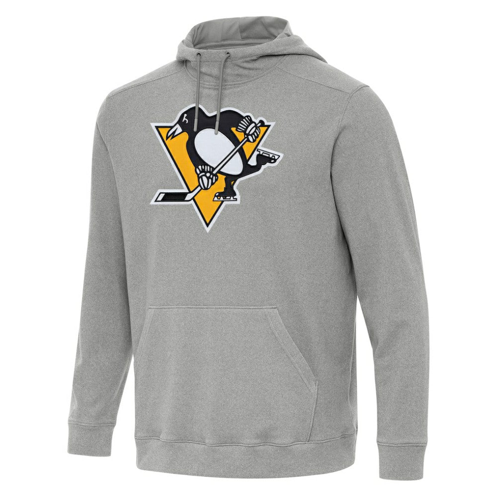 Pittsburgh Penguins Antigua Cloud Pullover Hoodie Heather Gray