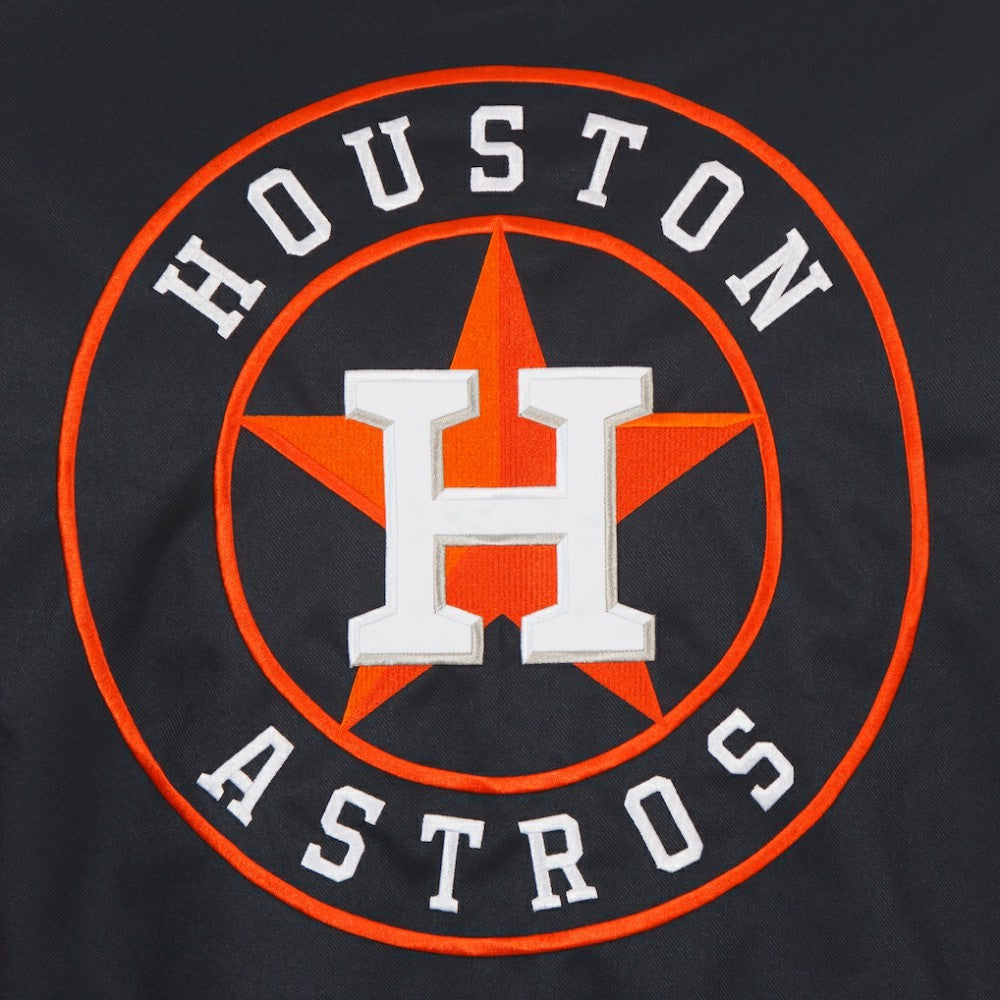 Houston Astros JH Design Youth Reversible Fleece Full-Snap Hoodie Jacket - Black