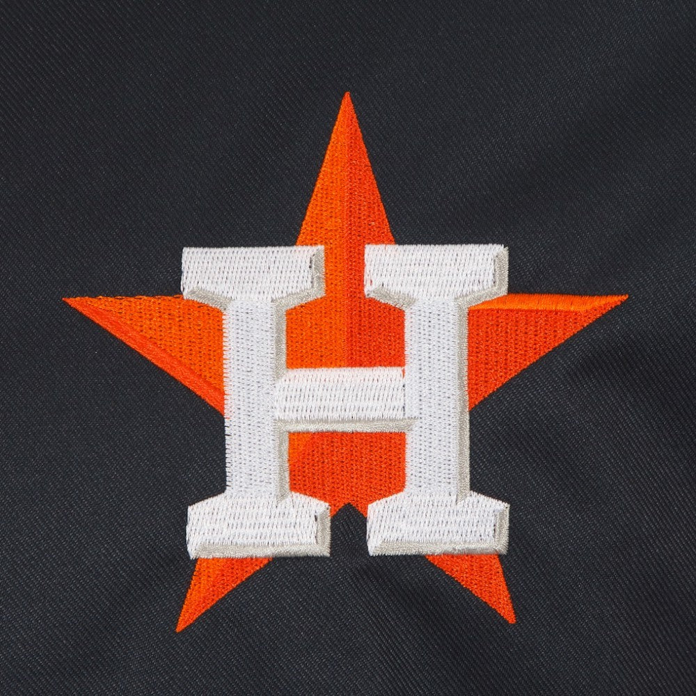 Houston Astros JH Design Youth Reversible Fleece Full-Snap Hoodie Jacket - Black