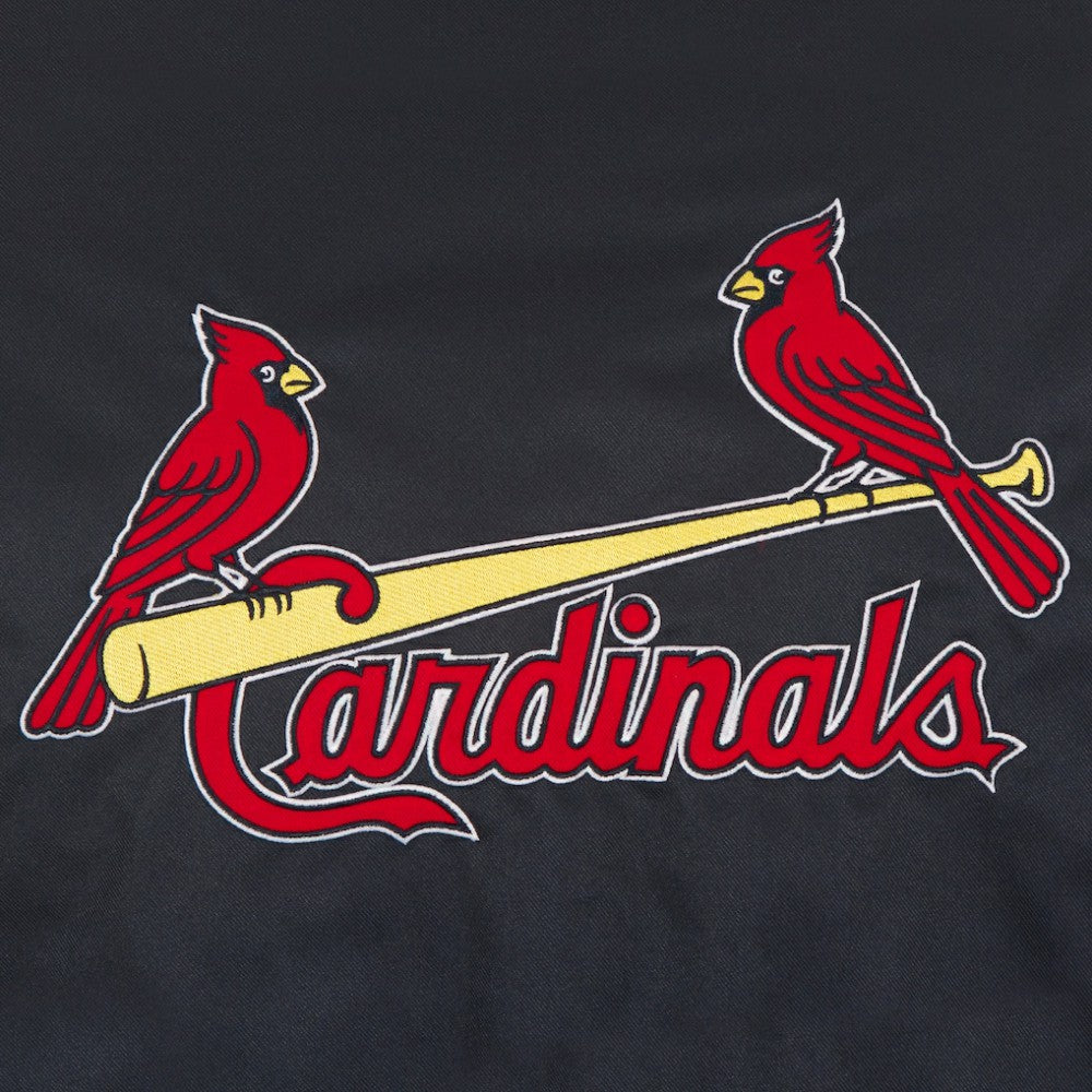 St. Louis Cardinals JH Design Youth Reversible Fleece Full-Snap Hoodie Jacket - Black