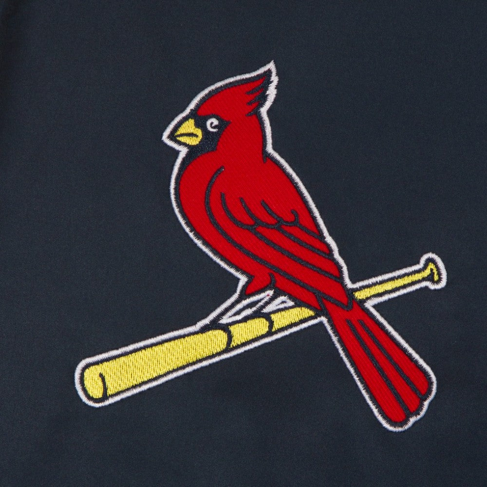 St. Louis Cardinals JH Design Youth Reversible Fleece Full-Snap Hoodie Jacket - Black