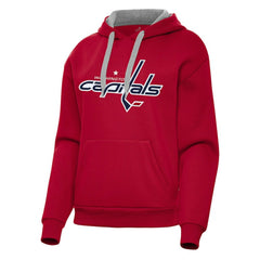 Washington Capitals Antigua Women's Victory Pullover Hoodie Red