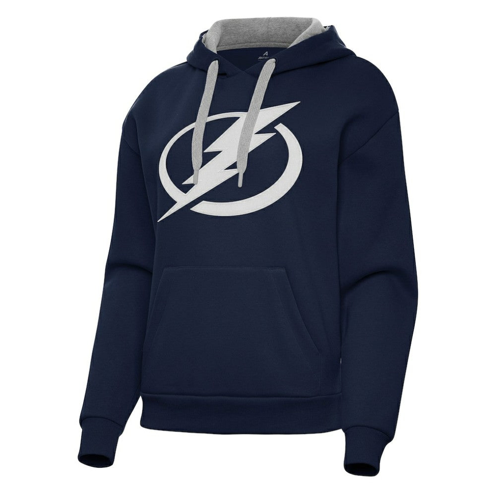 Tampa Bay Lightning Antigua Women's Victory Pullover Hoodie Navy