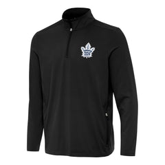 Toronto Maple Leafs Antigua Perilous Quarter-Zip Sweatshirt Black