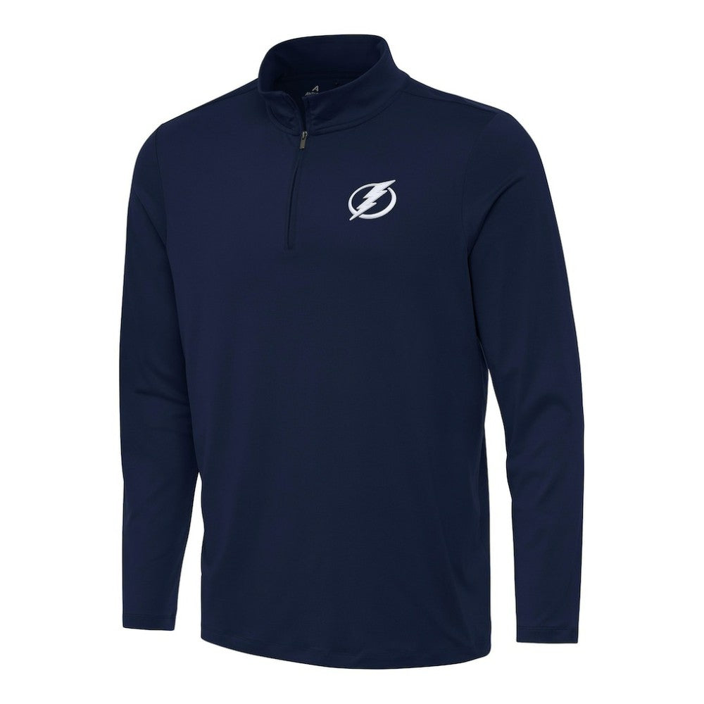 Tampa Bay Lightning Antigua Reprocess Quarter-Zip Top Navy