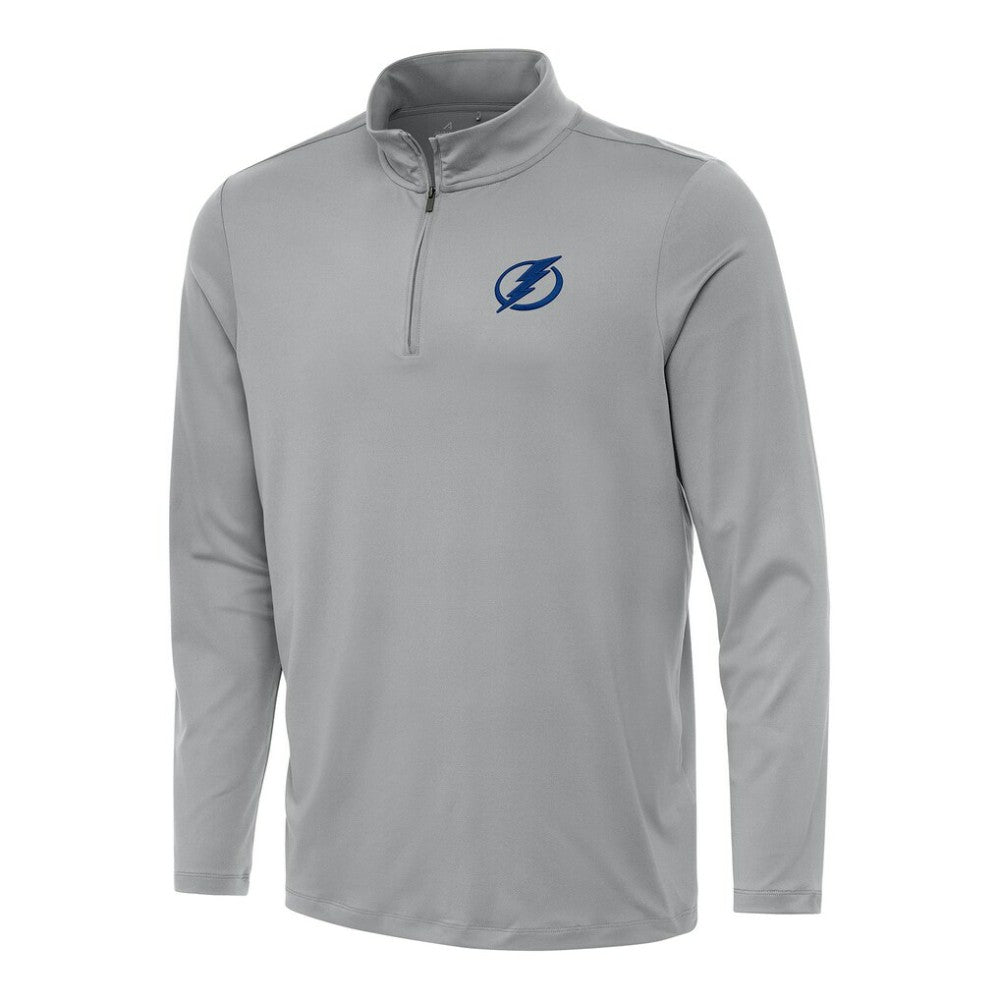 Tampa Bay Lightning Antigua Reprocess Quarter-Zip Top Gray