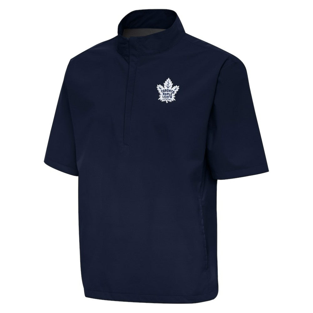 Toronto Maple Leafs Antigua Brisk Quarter-Zip Windbreaker Navy
