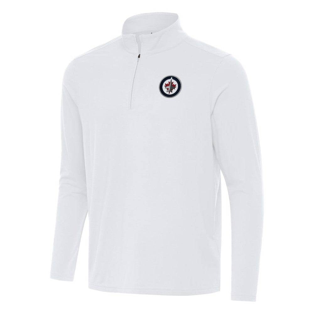 Winnipeg Jets Antigua Intent Quarter-Zip Top White