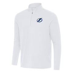 Tampa Bay Lightning Antigua Intent Quarter-Zip Top White