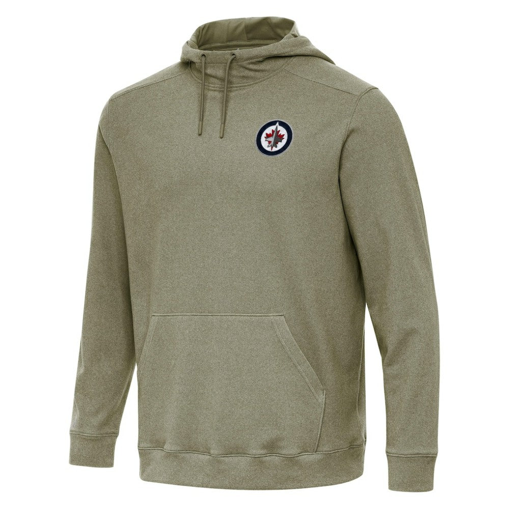Winnipeg Jets Antigua Cloud Pullover Hoodie Olive