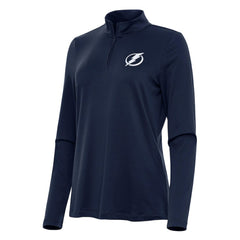 Tampa Bay Lightning Antigua Women's Reprocess Quarter-Zip Top Navy