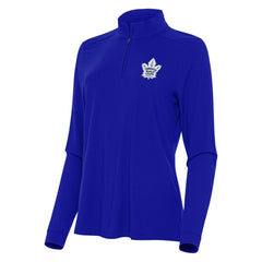 Toronto Maple Leafs Antigua Women's Intent Quarter-Zip Top Royal