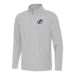 Tampa Bay Lightning Antigua Twine Quarter-Zip Top Gray