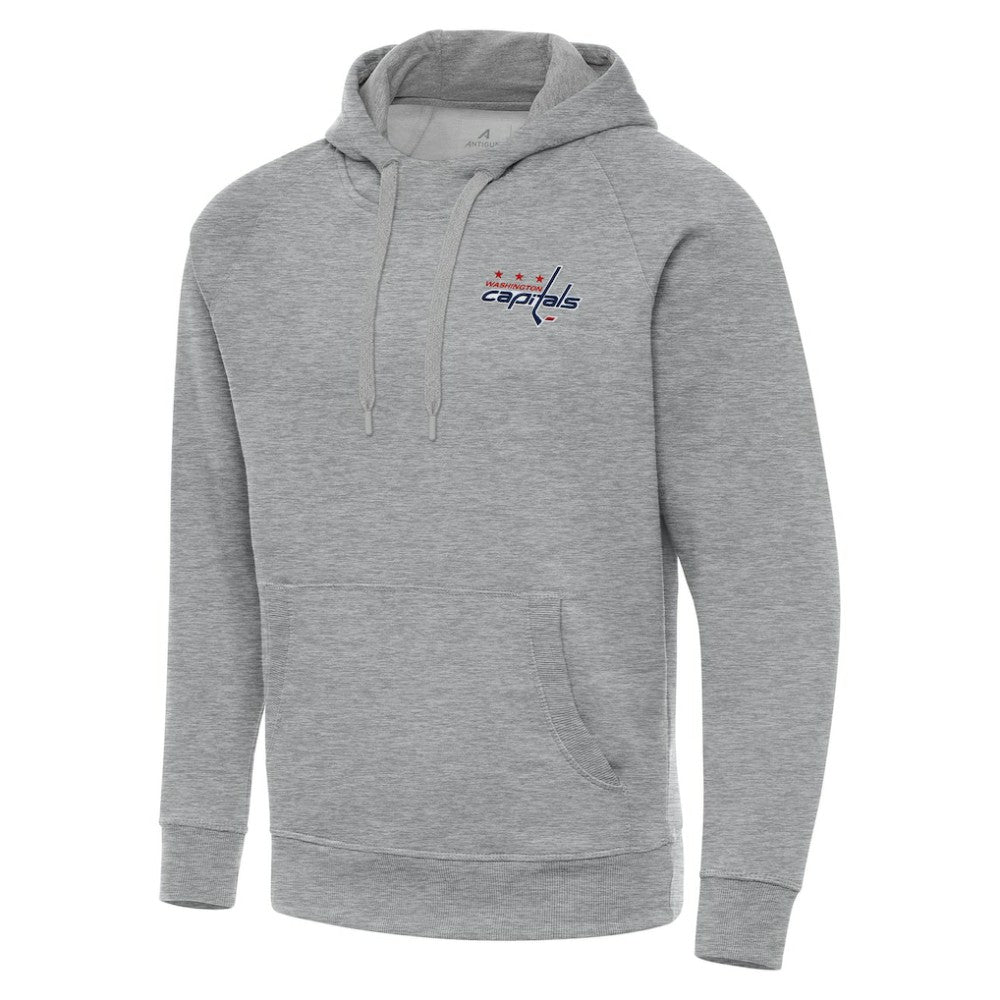 Washington Capitals Antigua Big & Tall Victory Pullover Hoodie Heather Gray