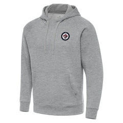 Winnipeg Jets Antigua Big & Tall Victory Pullover Hoodie Heather Gray