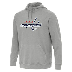 Washington Capitals Antigua Cloud Pullover Hoodie Heather Gray