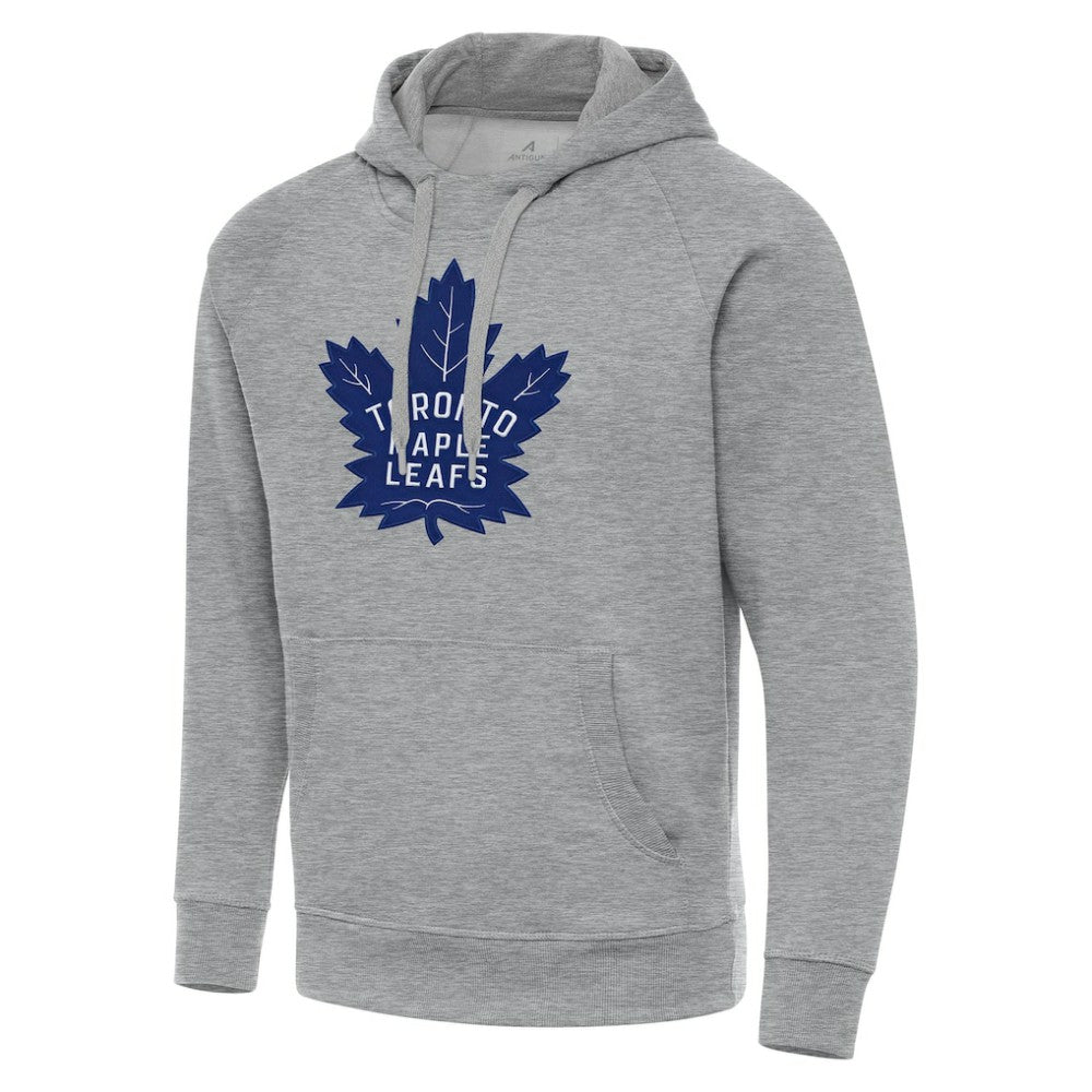 Toronto Maple Leafs Antigua Big & Tall Victory Pullover Hoodie Heather Gray