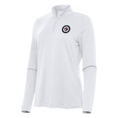 Winnipeg Jets Antigua Women's Reprocess Quarter-Zip Top White