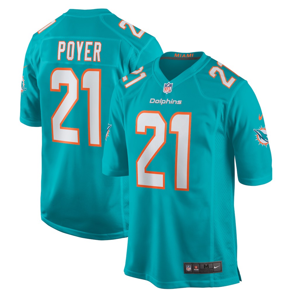 Jordan Poyer Miami Dolphins Game Jersey - Aqua | Nike sale