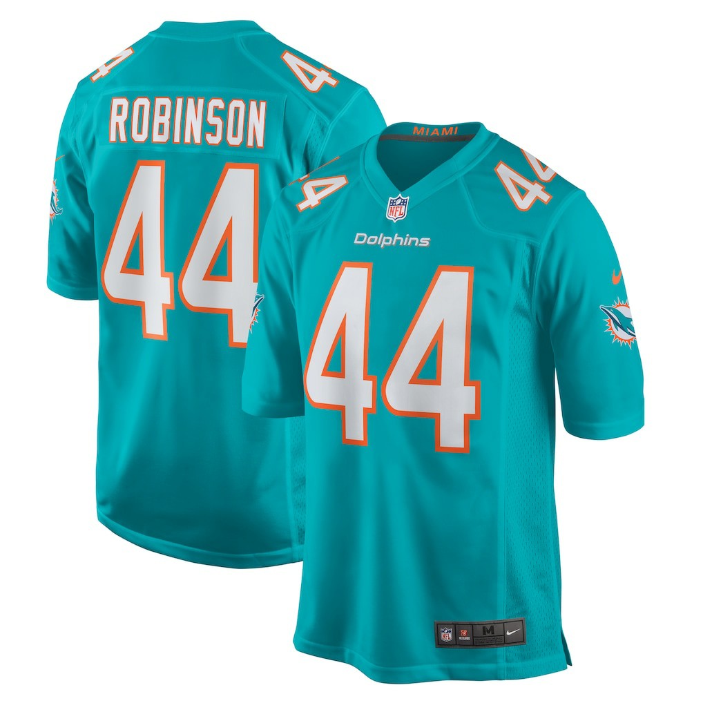 Chop Robinson Miami Dolphins Game Jersey - Aqua | Nike for sale